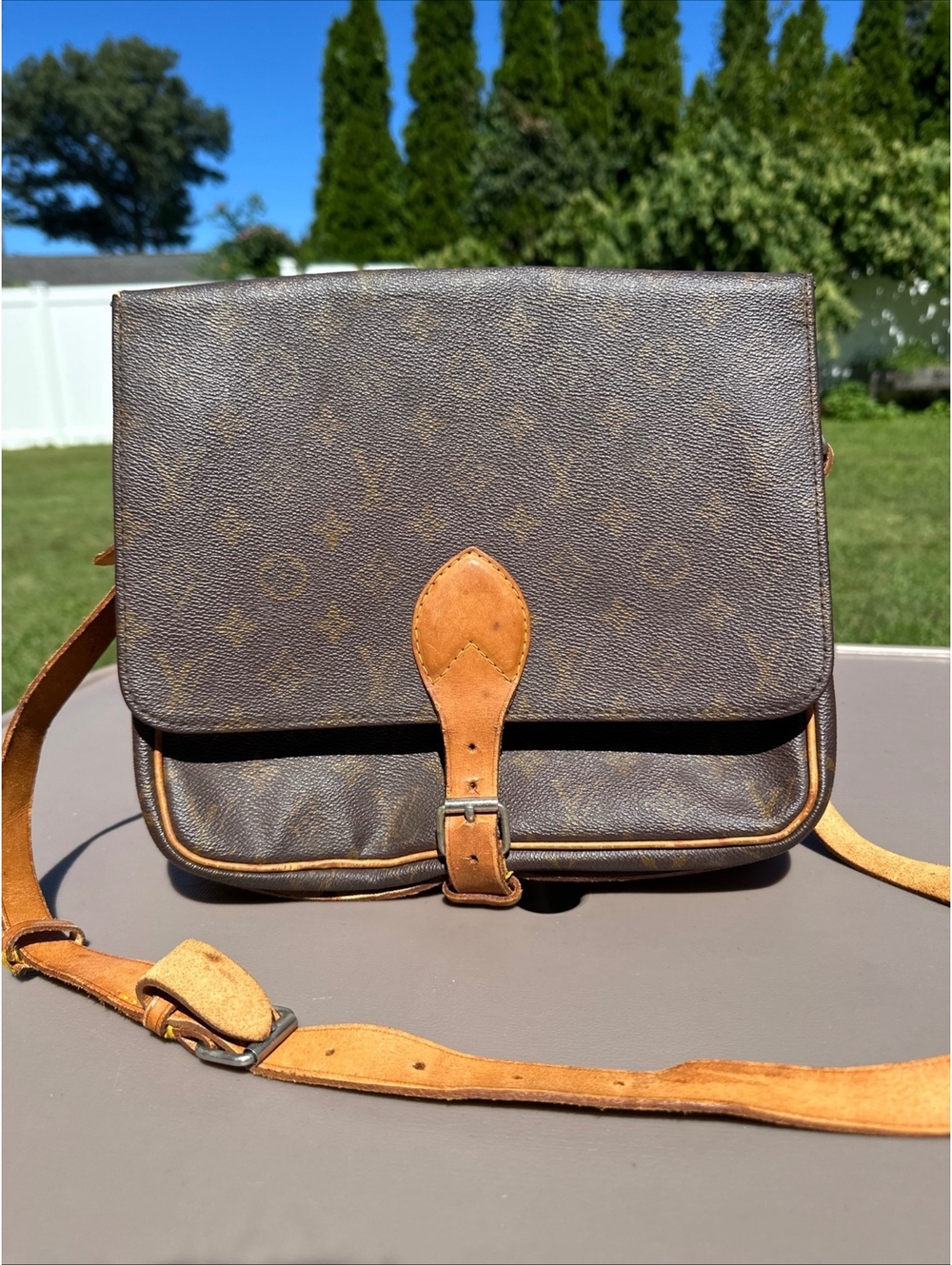 Vintage Louis Vuitton Monogram Cartouchiere Bag France
